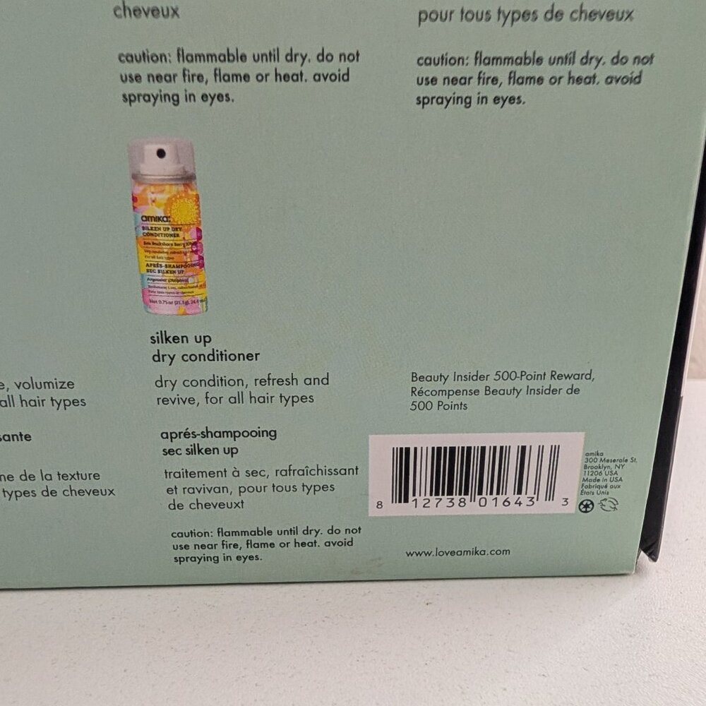 Amika Sephora Beauty Insider Set Conditioner Shampoo Mask Plus Texture Spray New - Picture 6 of 8